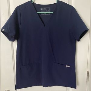 Figs Casma scrub top medium navy